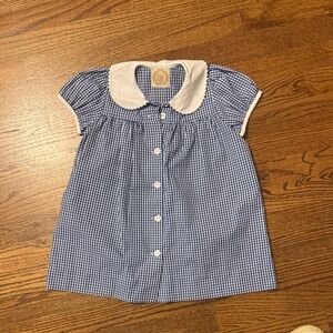 Beaufort Bonnet Royal Gingham Dress NWOT 3T (runs small)
